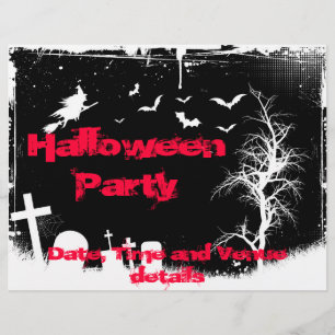 Grunge Halloween Party flyer