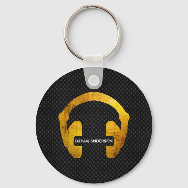 Grunge Headphone Key Ring (Front)