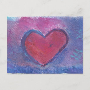 Grunge Heart Postcard