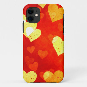 Grunge hearts iPhone 11 case