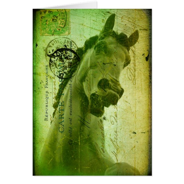 Grunge Horse Postcard-Like (Front)
