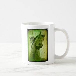 Grunge Horse Postcard-Like Coffee Mug