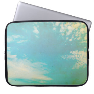 Grunge image of sky background. home decor, backgr laptop sleeve