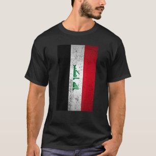 Grunge Iraq Flag Retro Middle East Arabic Kurdish  T-Shirt