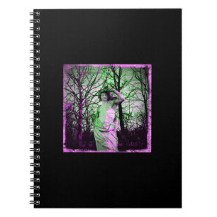 Grunge Jardin des Tuileries statue Notebook