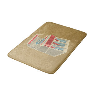 Grunge Jukebox Bath Mat