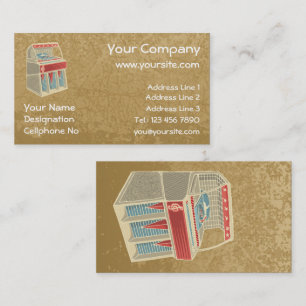 Grunge Jukebox Business Card