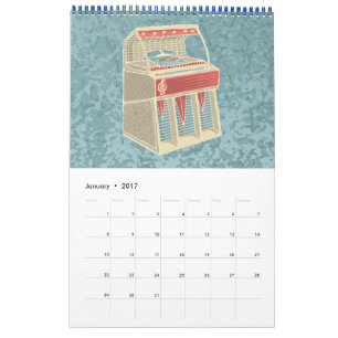 Grunge Jukebox Calendar