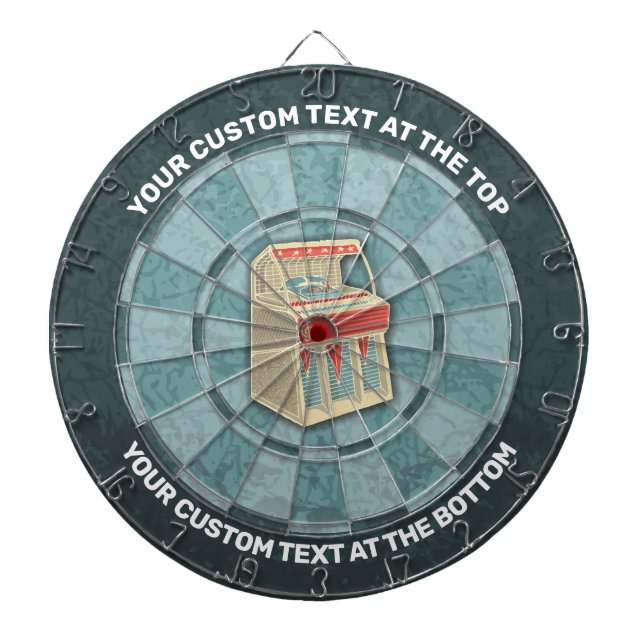 Grunge Jukebox Dart Board (Front)