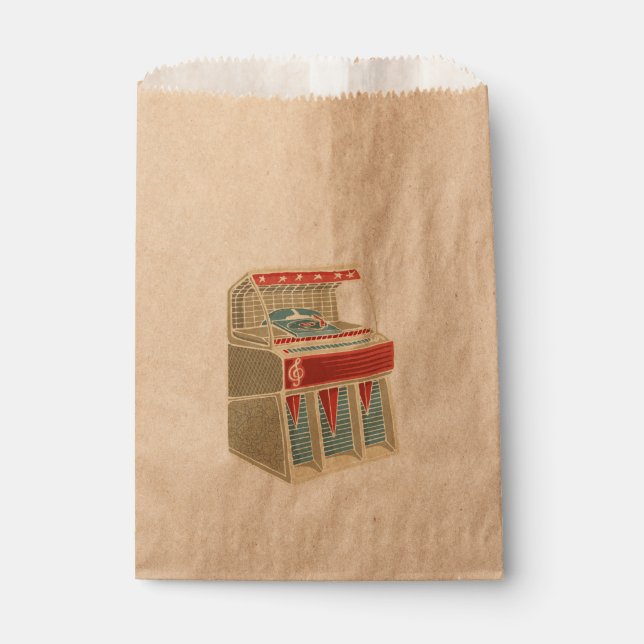 Grunge Jukebox Favour Bag (Front)