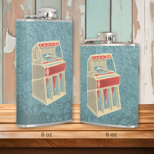 Grunge Jukebox Hip Flask