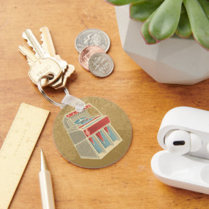 Grunge Jukebox Key Ring
