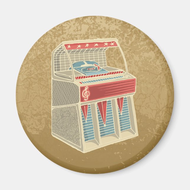 Grunge Jukebox Magnet (Front)