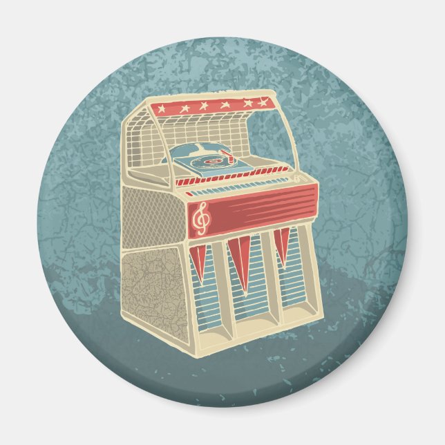 Grunge Jukebox Magnet (Front)