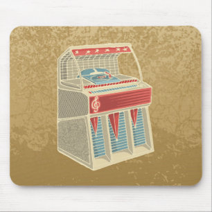 Grunge Jukebox Mouse Pad