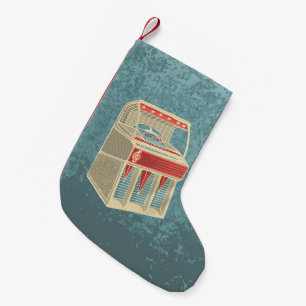 Grunge Jukebox Small Christmas Stocking