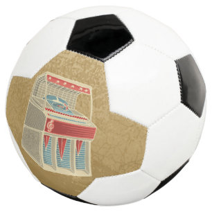 Grunge Jukebox Soccer Ball