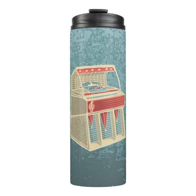 Grunge Jukebox Thermal Tumbler (Front)