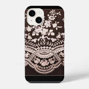 Grunge Lace Fabric iPhone 14 Case