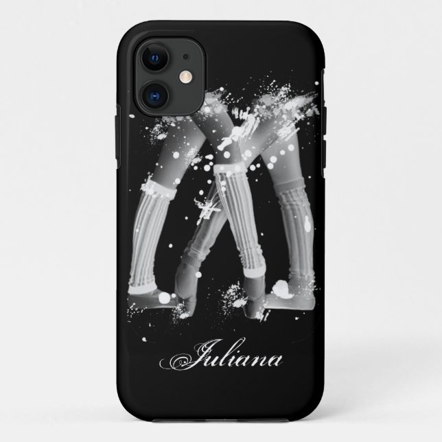 Grunge Leg Warmers on Black iPhone 5 Case (Back)
