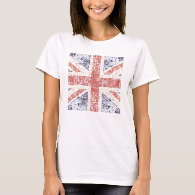 Grunge light Union Jack t-shirt (Front)