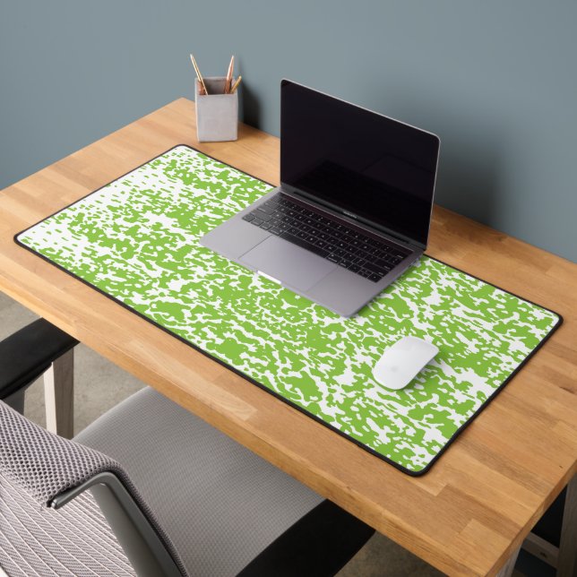 Grunge Lime Green Texture Desk Mat (Office 2)