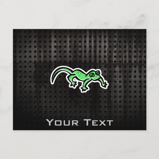 Grunge Lizard Postcard (Front)