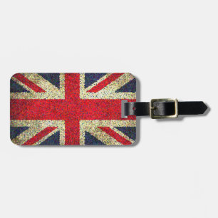 Grunge Look Union Jack Flag Luggage Tag