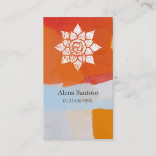 Grunge Mandala Business Card