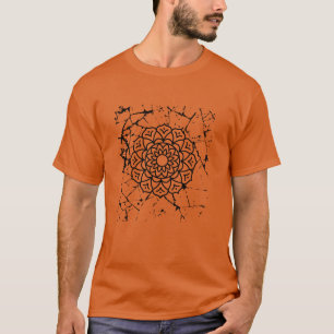 Grunge Mandalas Grey T-Shirt