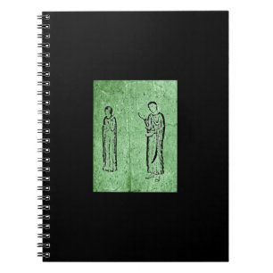 Grunge Mediaeval Statues Notebook