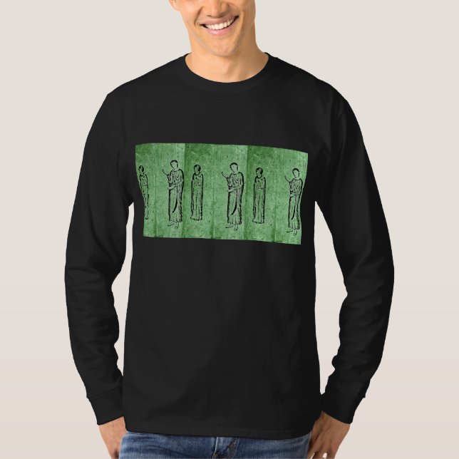 Grunge Mediaeval Statues T-Shirt (Front)