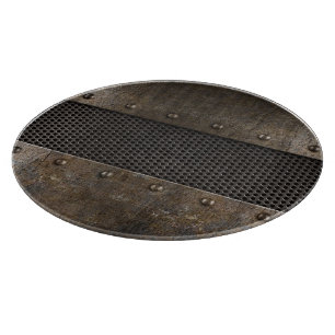 Grunge metal background cutting board