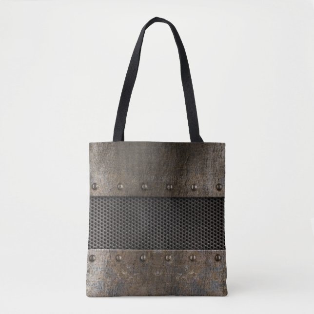 Grunge metal background tote bag (Front)