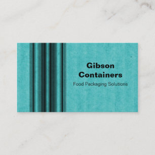 Grunge Metal Business Card, Teal Card