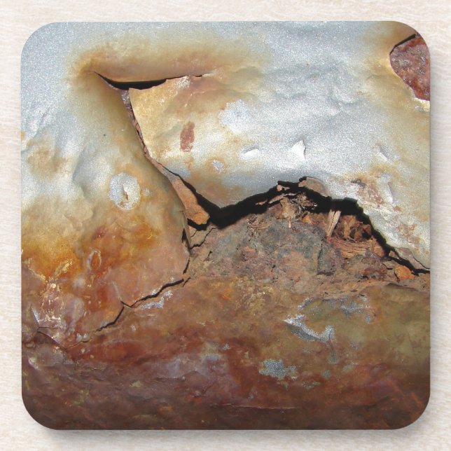 Grunge Metal Rusty Coaster (Front)