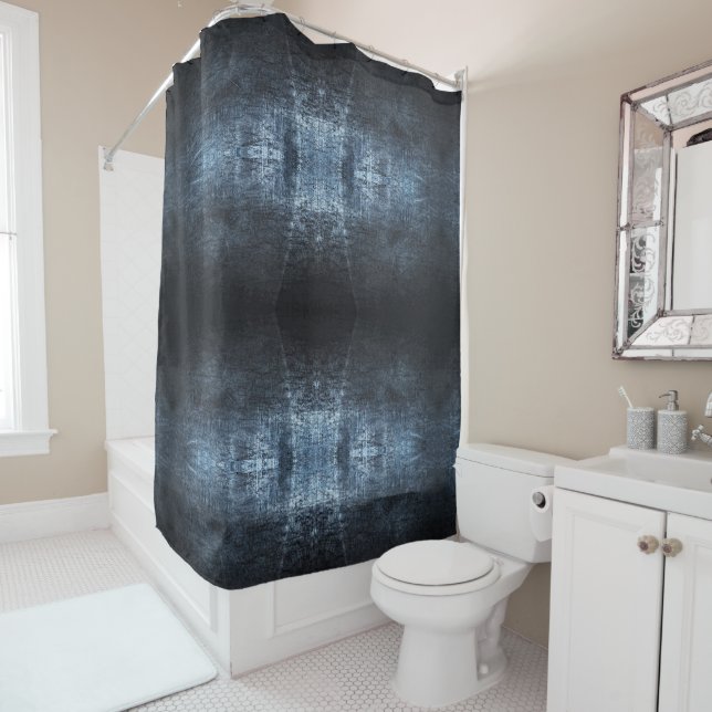Grunge Metal Shower Curtain (In Situ)