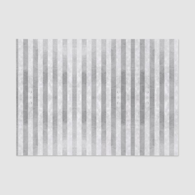 Grunge Metallic Silver Pink Stripe Decoupage    Tissue Paper (Front)