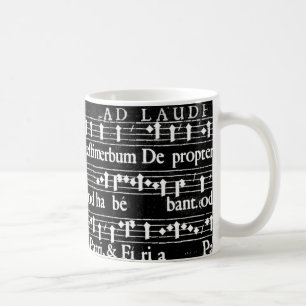 grunge music notes coffee mug