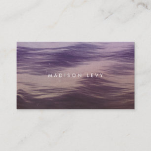Grunge Ocean Waves Minimalist Appointment Cards