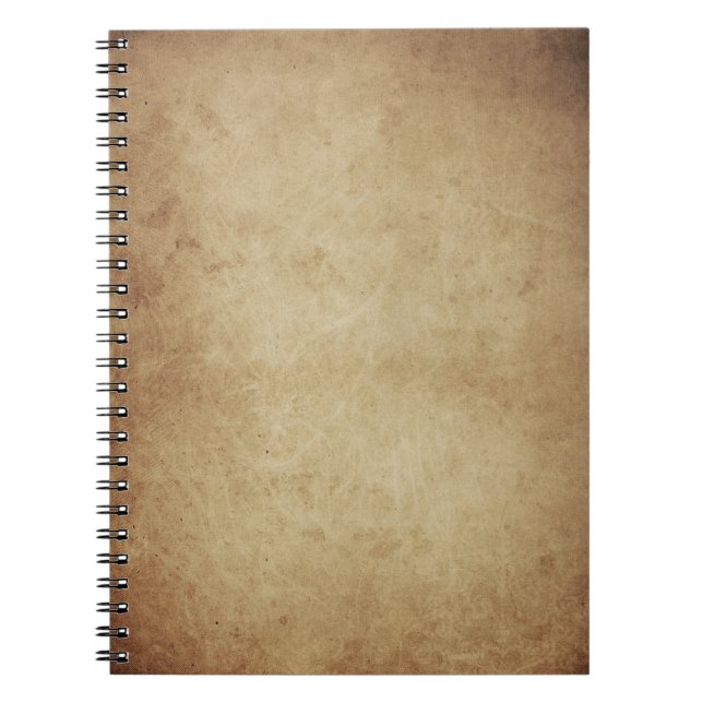 Grunge Old Vintage Parchment Notebook (Front)