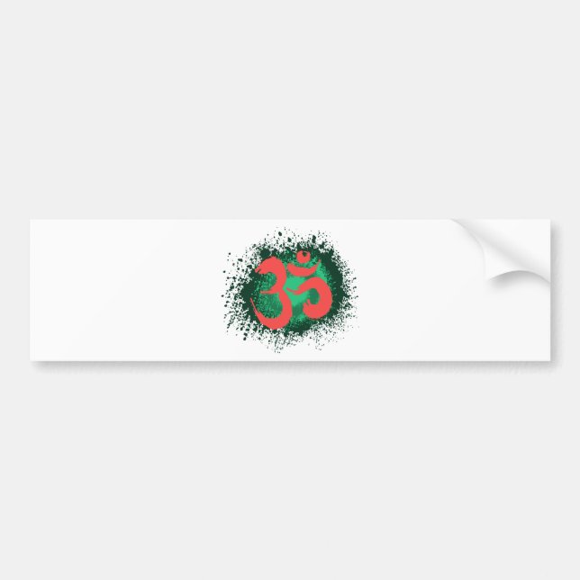 Grunge-OM Bumper Sticker (Front)
