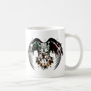 Grunge Owl Painting Coffee Mug