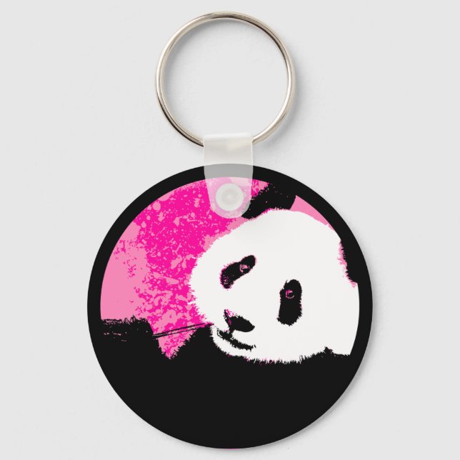 grunge panda. key ring (Front)