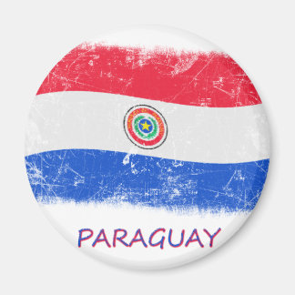 Grunge Paraguay Flag Magnet