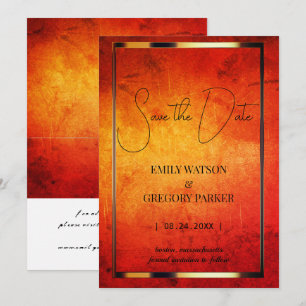 Grunge Patina vintage background Save The Date