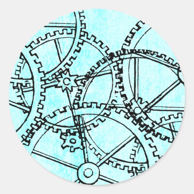 Grunge Pattern 221 Classic Round Sticker (Front)