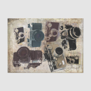 Grunge photographer photography Vintage Camera Tissue Paper
