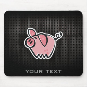 Grunge Pig Mouse Pad