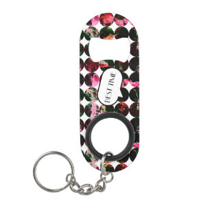 Grunge polka dots Black Red White Abstract.